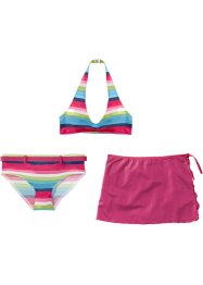 Bikini + kjol i återvunnen polyamid för barn (3 delar), bpc bonprix collection