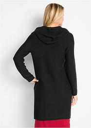 Lång cardigan med luva, bpc bonprix collection