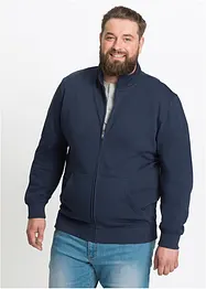 Sweatshirtjacka med ståkrage, bonprix