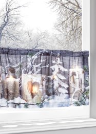 Cafégardin med vintermotiv och LED-belysning, bpc living bonprix collection