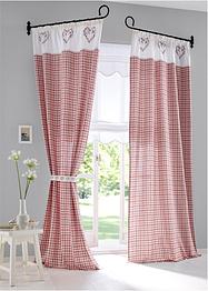 Gardinlängd med omtag (1-pack), ekologisk bomull, bpc living bonprix collection