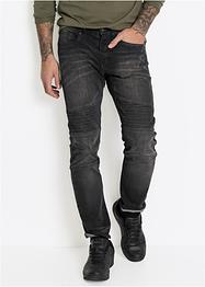 Stretchjeans, smal passform, raka ben, RAINBOW