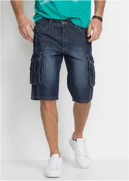 Jeansbermudas i cargomodell, normal passform, bonprix