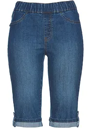 Jeansbermudas med resårmidja, bonprix