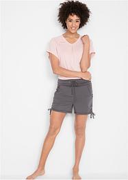 Mjukisshorts med rynk, bpc bonprix collection