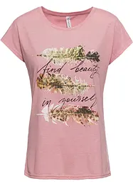 T-shirt med glittertryck, bonprix