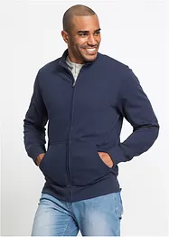 Sweatshirtjacka med ståkrage, bonprix
