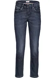 Bekväma 7/8-stretchjeans med slits, bonprix