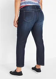 Bekväma 7/8-stretchjeans med slits, bonprix