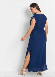 Maxiklänning med broderi, bonprix