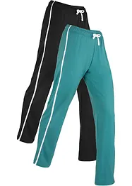 Joggingbyxa i kraftig ren bomull, (2-pack), bonprix