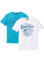 T-shirt med tryck (2-pack), bpc bonprix collection