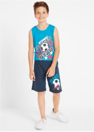T-shirt + linne + bermudashorts för pojkar (4 delar), bpc bonprix collection