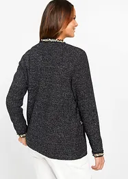 Cardigan med pärlor, bonprix