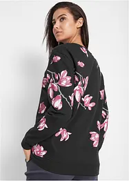 Sweatshirt i ledigt snitt av ren bomull, bonprix