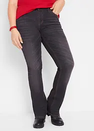 Stretchjeans med medelhög midja, bootcut, bonprix