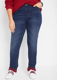 Stretchiga termojeans, raka ben, bonprix