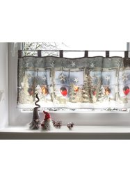 Cafégardin med LED-belysning och jultryck, bpc living bonprix collection