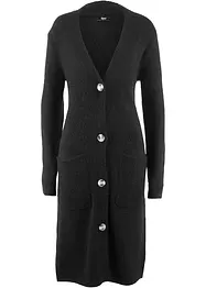 Lång cardigan med påsydda fickor, bonprix