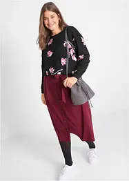 Sweatshirt i ledigt snitt av ren bomull, bonprix