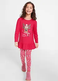 Juligt set med topp + leggings för barn (2 delar), bonprix