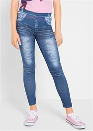 Flickleggings med denimlook, bonprix