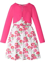 Klänning + skärp + bolero för barn (3 delar), bonprix