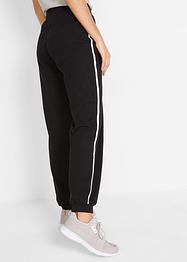Ankellång joggingbyxa med kontrastfärgade ränder, bpc bonprix collection