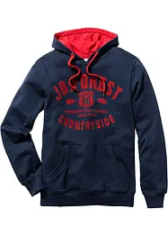 Luvtröja med flockat tryck, bonprix