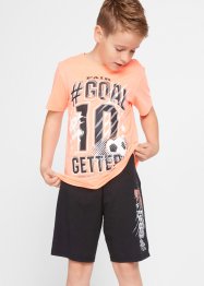 T-shirt + linne + bermudashorts för pojkar (4 delar), bpc bonprix collection