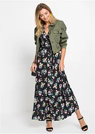 Maxiklänning med omlottlook, bonprix