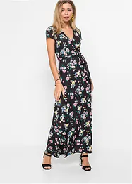 Maxiklänning med omlottlook, bonprix