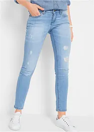 Stretchiga skinny-jeans med medelhög midja, bonprix