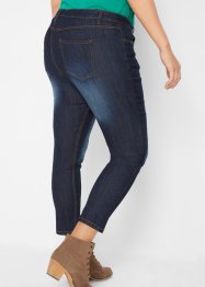 Korta jeans med medelhög midja, smal passform, bonprix
