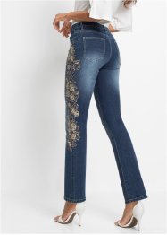 Stilsäkra jeans med snyggt broderi längs sidan, BODYFLIRT boutique