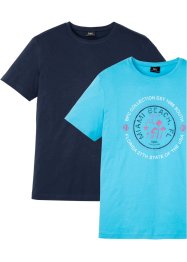 T-shirt (2-pack), bpc bonprix collection