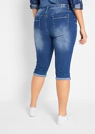 Korta jeans med medelhög midja, raka ben, bonprix