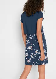 Blommig mamma-/amningsklänning i jersey, bonprix