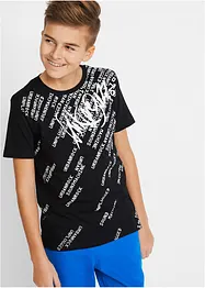 T-shirt för barn i ren bomull, Slim Fit, bonprix