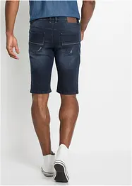 Stretchiga jeansbermudas, smal passform, bonprix