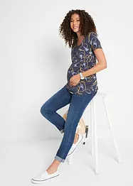 Mammastuprörsjeans, 7/8-längd, bonprix