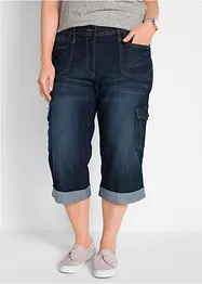 Stretch Cargo Jeans Mid Waist, bonprix