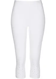 Caprileggings med glittrande stenar, bonprix