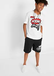 T-shirt och jerseybermudas för barn (2 delar) i ren bomull, bonprix