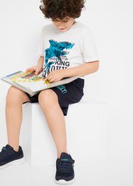 T-shirt med vändbara paljetter och shorts för pojkar (2 delar), bpc bonprix collection