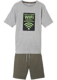 T-shirt och trikåbermudas för pojkar (2 delar), bpc bonprix collection
