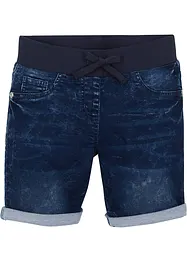 Jeansshorts i trikå, bonprix