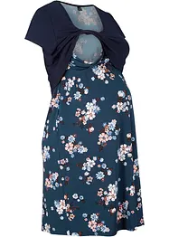 Blommig mamma-/amningsklänning i jersey, bonprix
