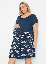 Blommig mamma-/amningsklänning i jersey, bonprix
