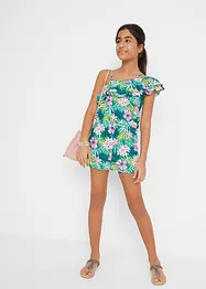 One shoulder-jumpsuit i ekologisk bomull för barn, bonprix